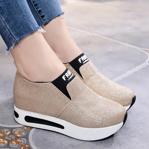 

Women's Platform Shoes High Heels Slip On Chunky Sneakers plus size shoes for women 2022 designer luxury zapatillas plataforma
