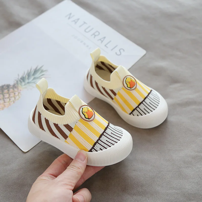 

2022 Spring Infant Toddler Shoes Baby Girls Boys Casual Shoes Non-slip Soft Bottom Student Knitted Shoes Children Kids Sneakers
