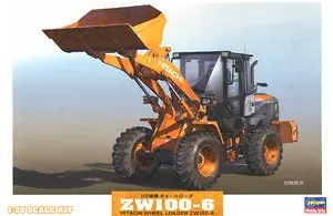 Hasegawa 66004 Static Assembled Model Toy 1/35 Scale For Hitachi ZW100-6 Wheel Material Loader Model Building Kit