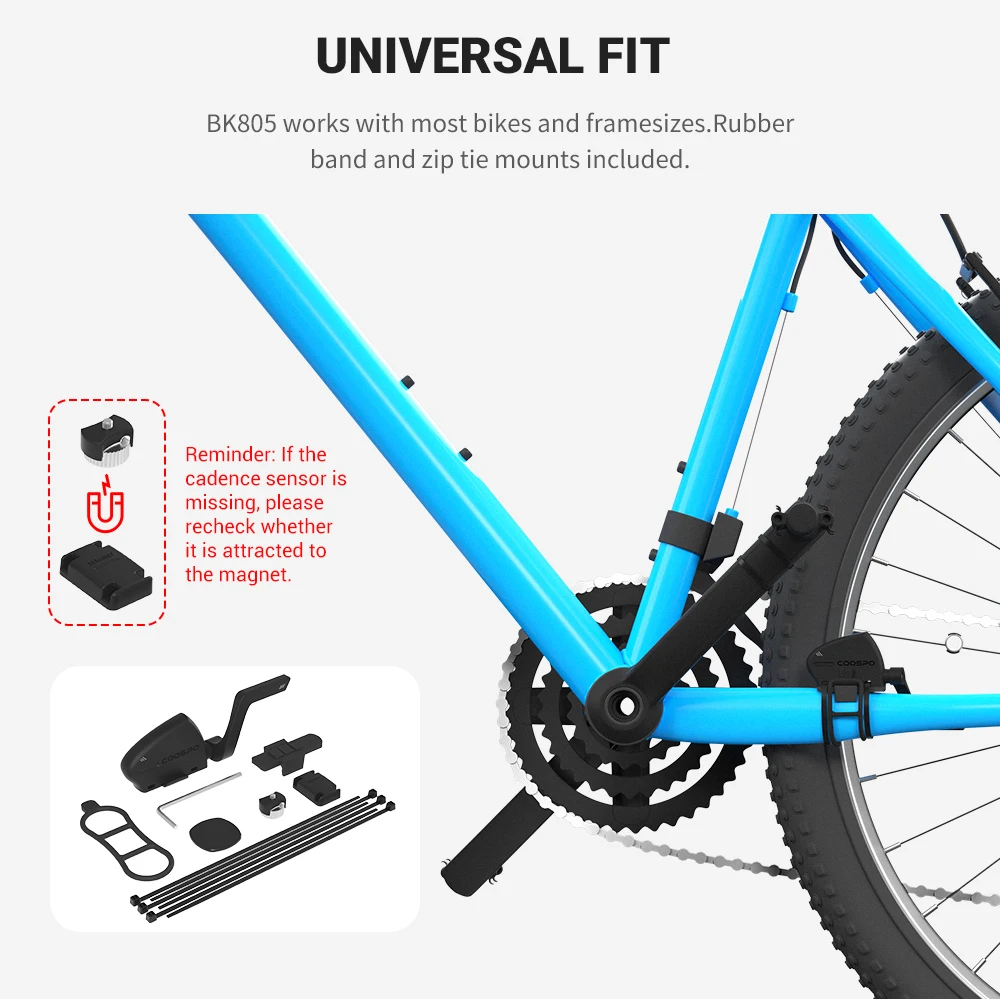 Беспроводной Bluetooth 5.0 датчик движения велосипеда