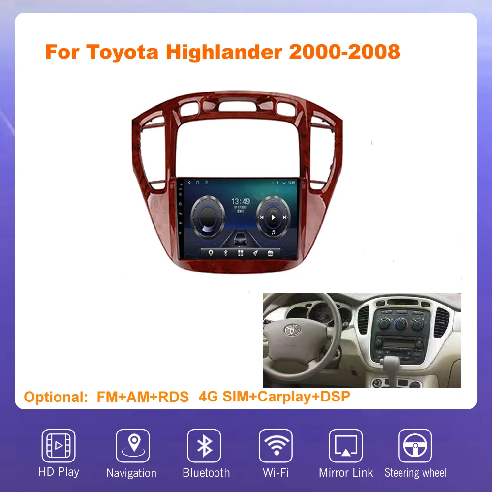 Автомагнитола 9 ''IPS Android 10 мультимедийный плеер для Toyota Corolla 2014-2016 C
