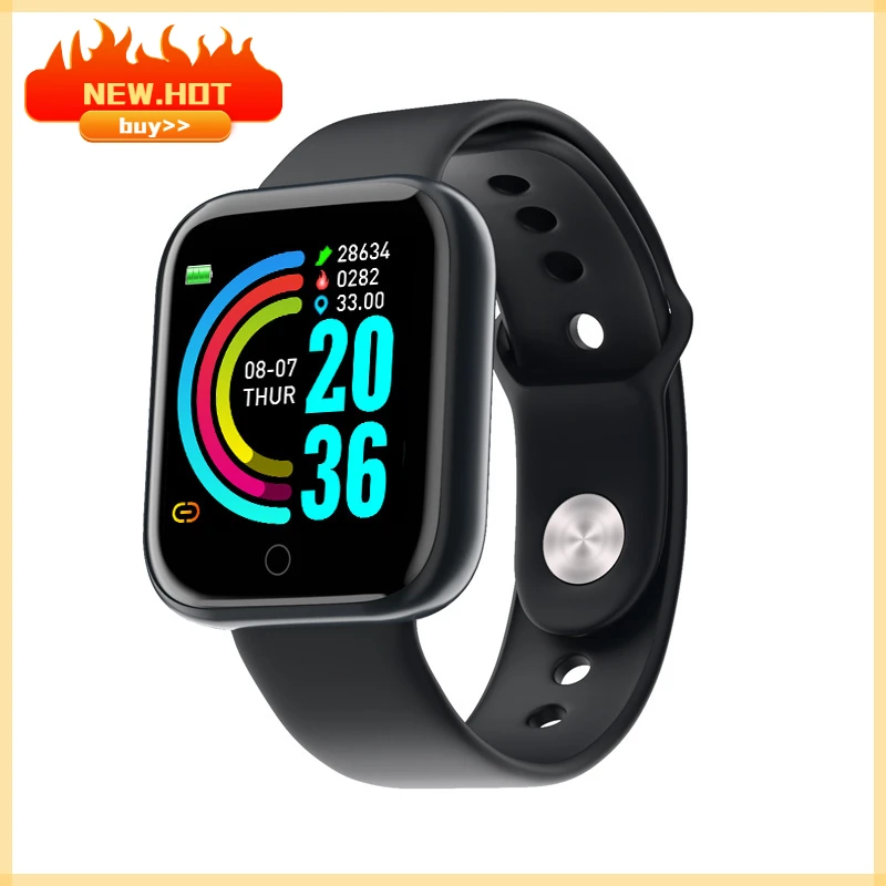

2023 fitness tracker Y68 heart rate monitor sports mode fashion cheap gift smart watch men and women The New listing shipping