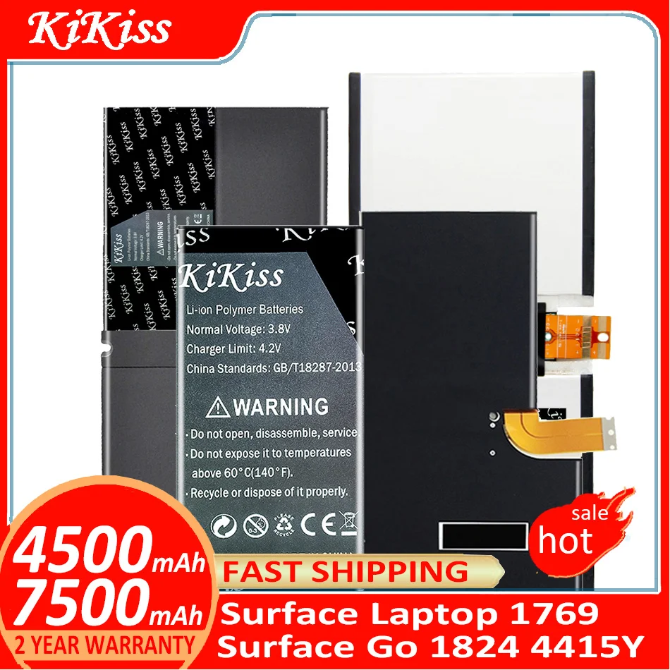 

KiKiss Battery For Microsoft Surface Laptop 1769/Go 1824 4415Y Tablet Batteries Batterij + Track NO