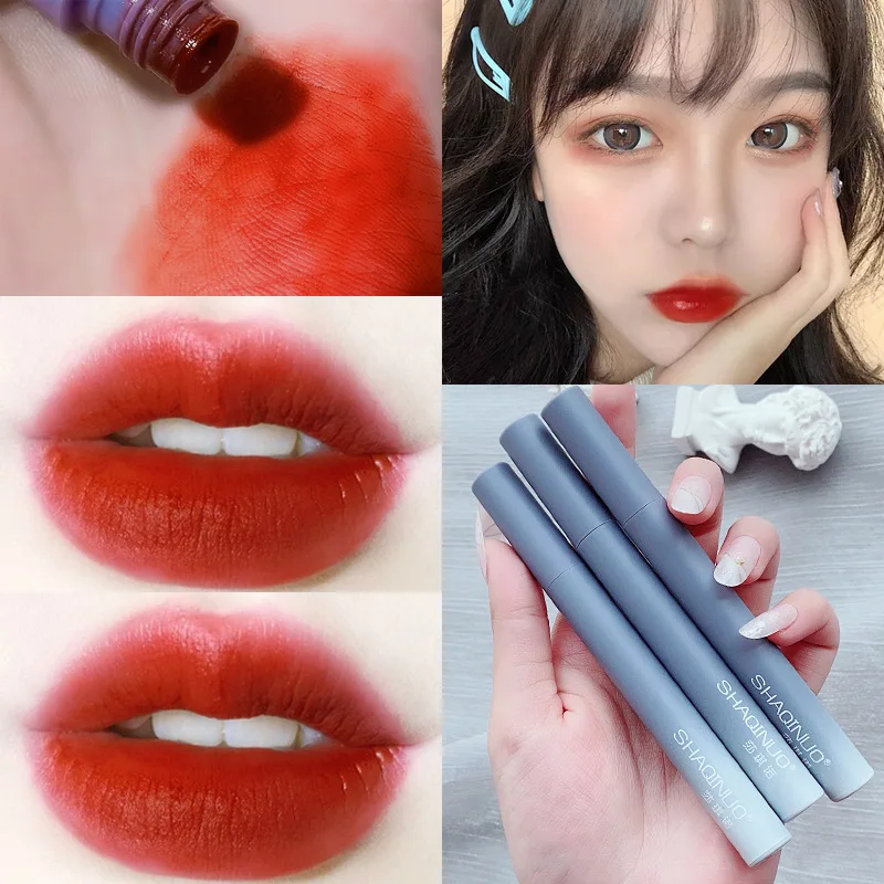 

6 Colors Velvet Matte Lipstick Waterproof Long-Lasting Velvet Lipstick Easy To Wear Nude Batom Nutritious Makeup NEW
