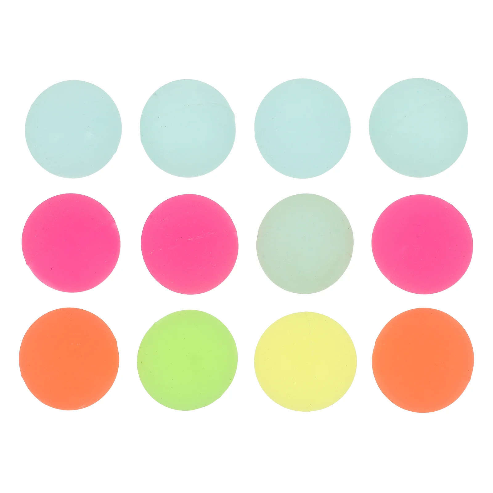

12pcs Bouncy Small Color Elastic Luminous Plaything Bouncy for