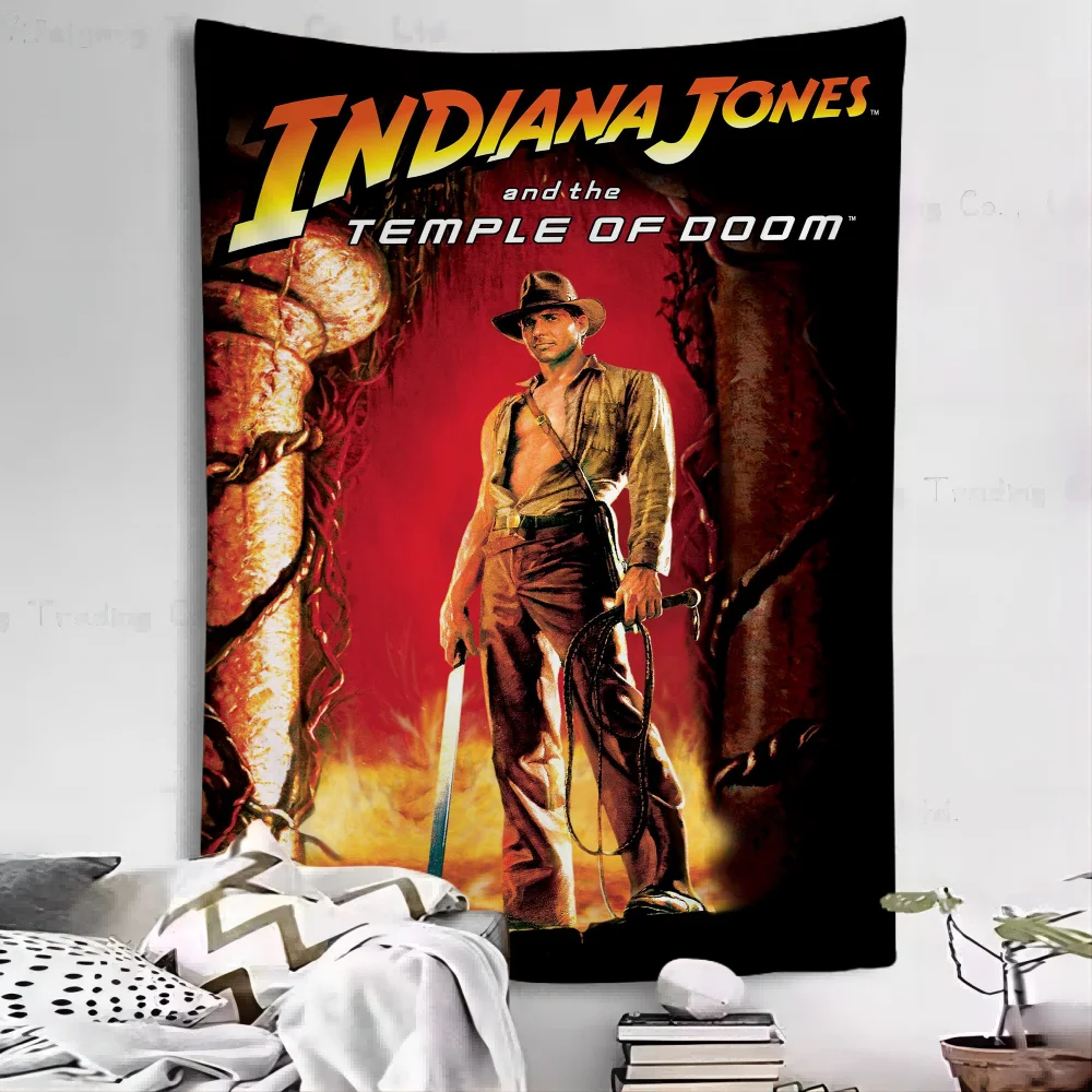 Фильм Индиана Джонс мультфильм гобелен хиппи цветок настенные ковры Декор в