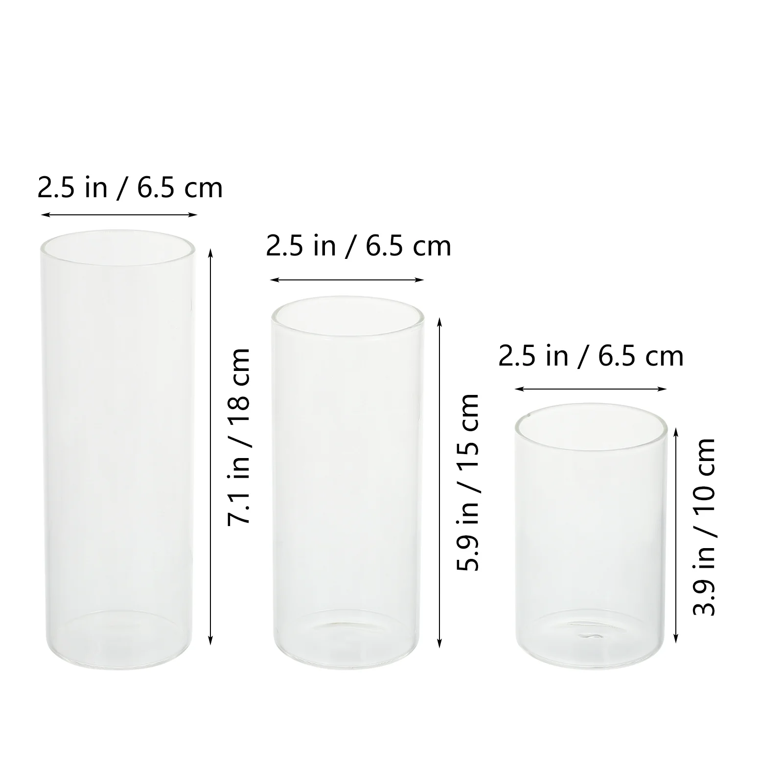 3 шт. прозрачные стеклянные подсвечники свадебные скандинавский Декор для дома