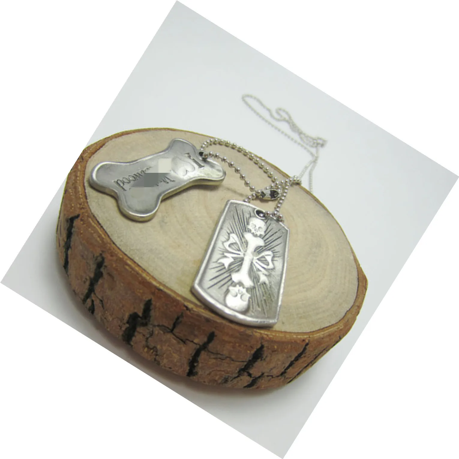 Новое Европейское и американское модное серебристое серое ожерелье в виде