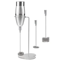 handheld milk frotherelectric milk frotherdurable stainless steel whisk for making lattes coffeecappuccinos