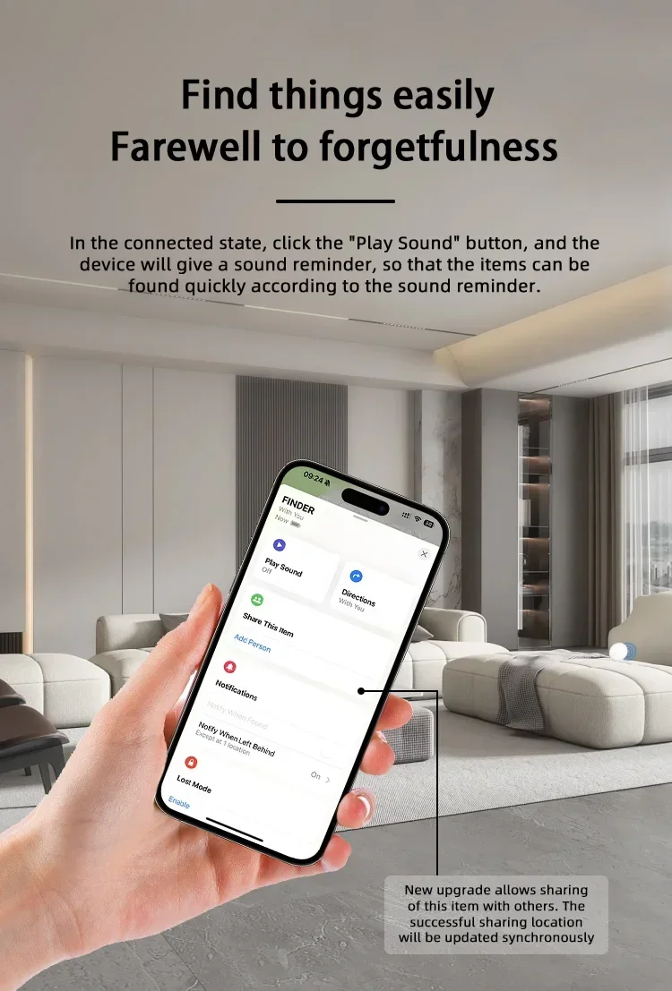 Автомобильный Bluetooth трекер Smart Air Tag Tracker