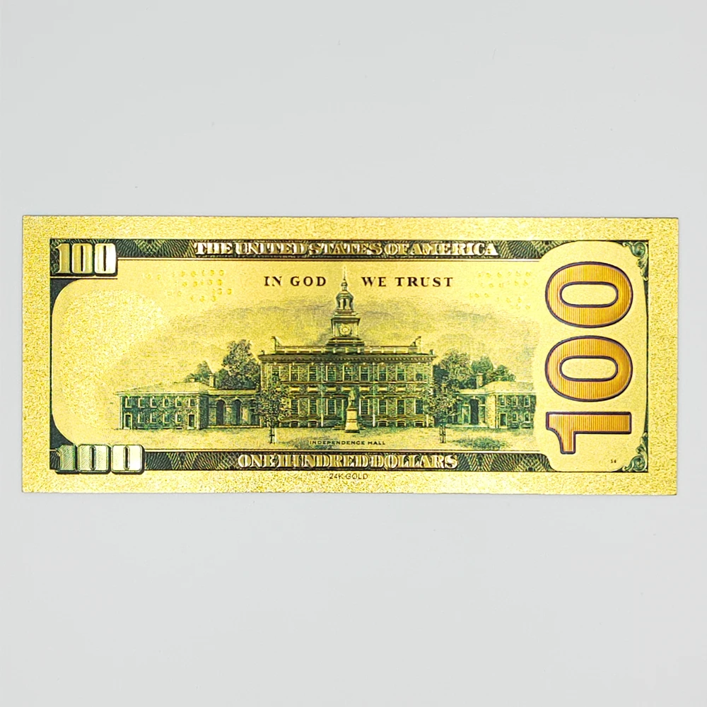 Изысканная 31 пленка и телевизор периферийная Золотая фольга для банкнот 100