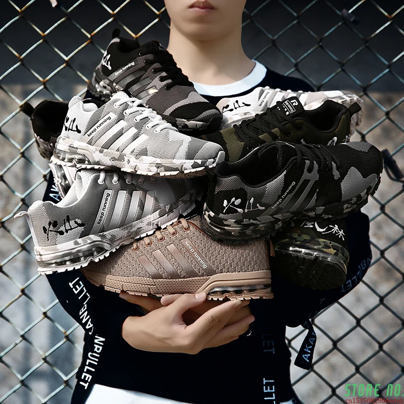 

Men Casual Shoes 2021 Spring And Summer Walk Shoes Man Camouflage Breathable Anti-slip Ighh Quality Luxury Female Sneakers Shoes