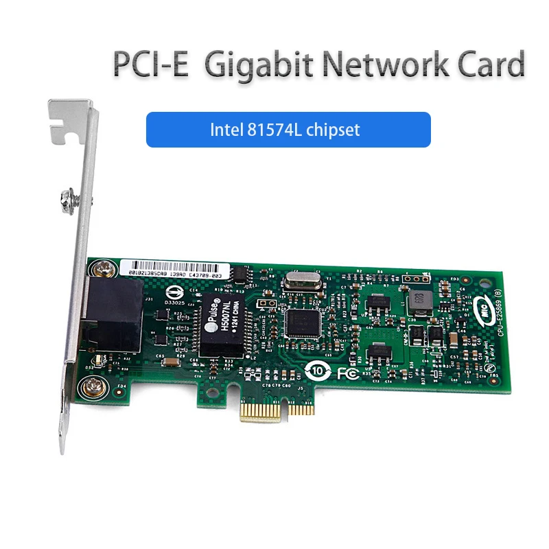 

RJ-45 LAN Adapter game Gigabit PCI-E Network Card Ethernet 10/100/1000mbps for Desktop gaming adaptive Intel 81574L PCI Express