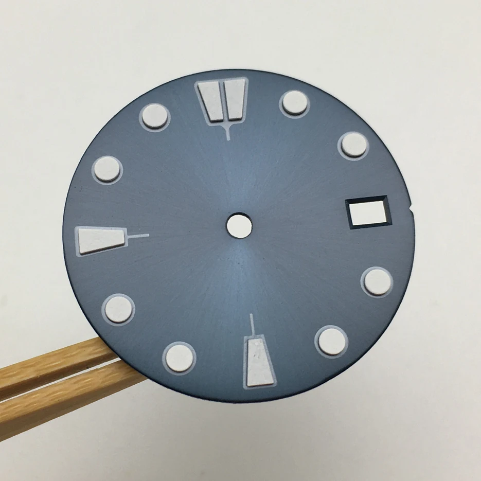 No Logo 28.5mm Watch Dial Replacement, Modified Dial, Luminous Face, for For NH35A Movement BA1 Men Watch Accessories