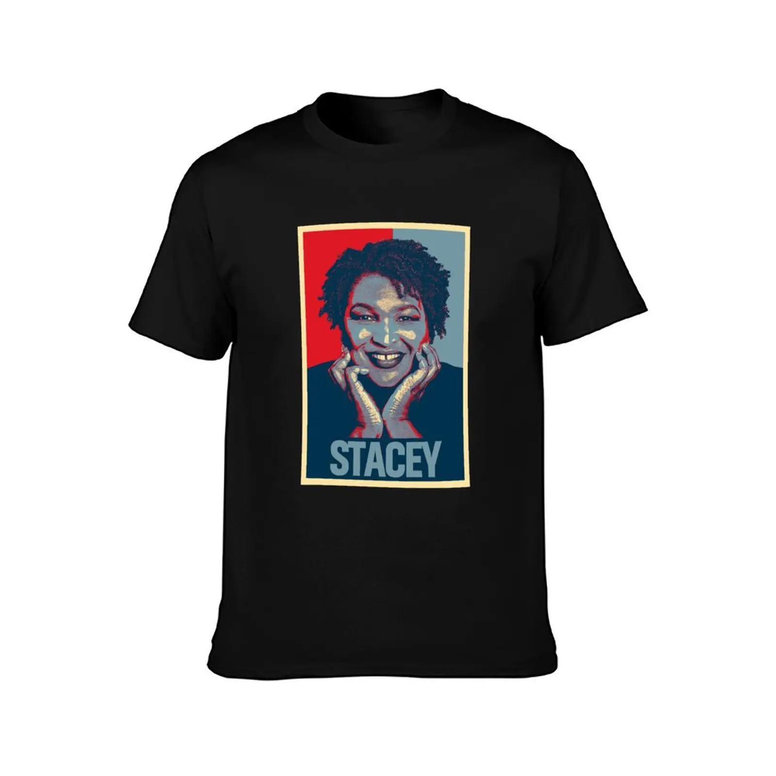 Фото Футболка Stacey Abrams в рабочем стиле, повседневная футболка №2