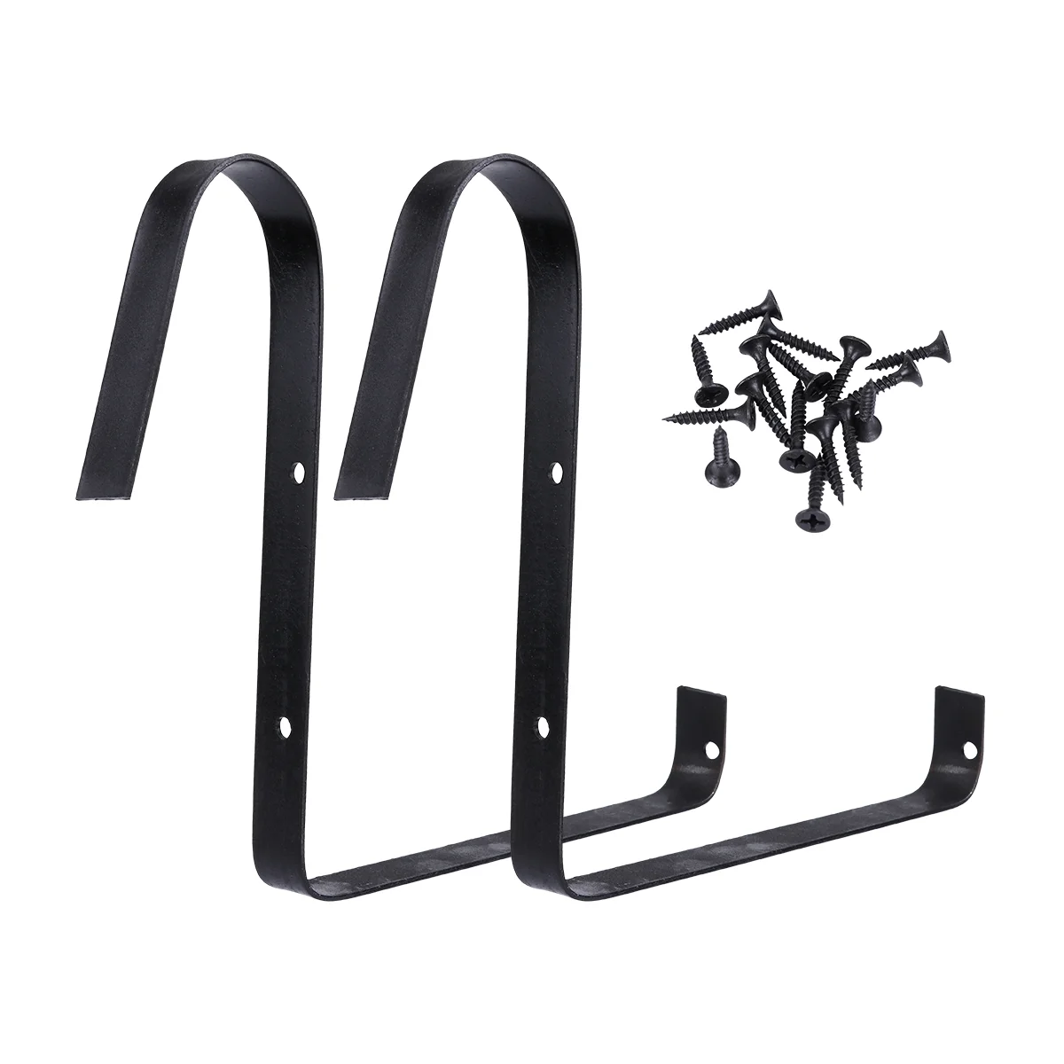 

2pcs Iron Flower Box Railing Hanging Bracket Flower Holder for Handrail Garden