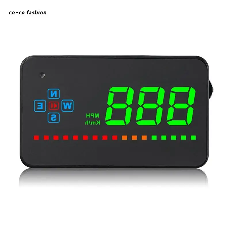 

517B Автомобильный дисплей HUD с индикатором скорости, светодиодный GPS, одометр скорости, проектор на лобовое стекло, превышение скорости, сигн...