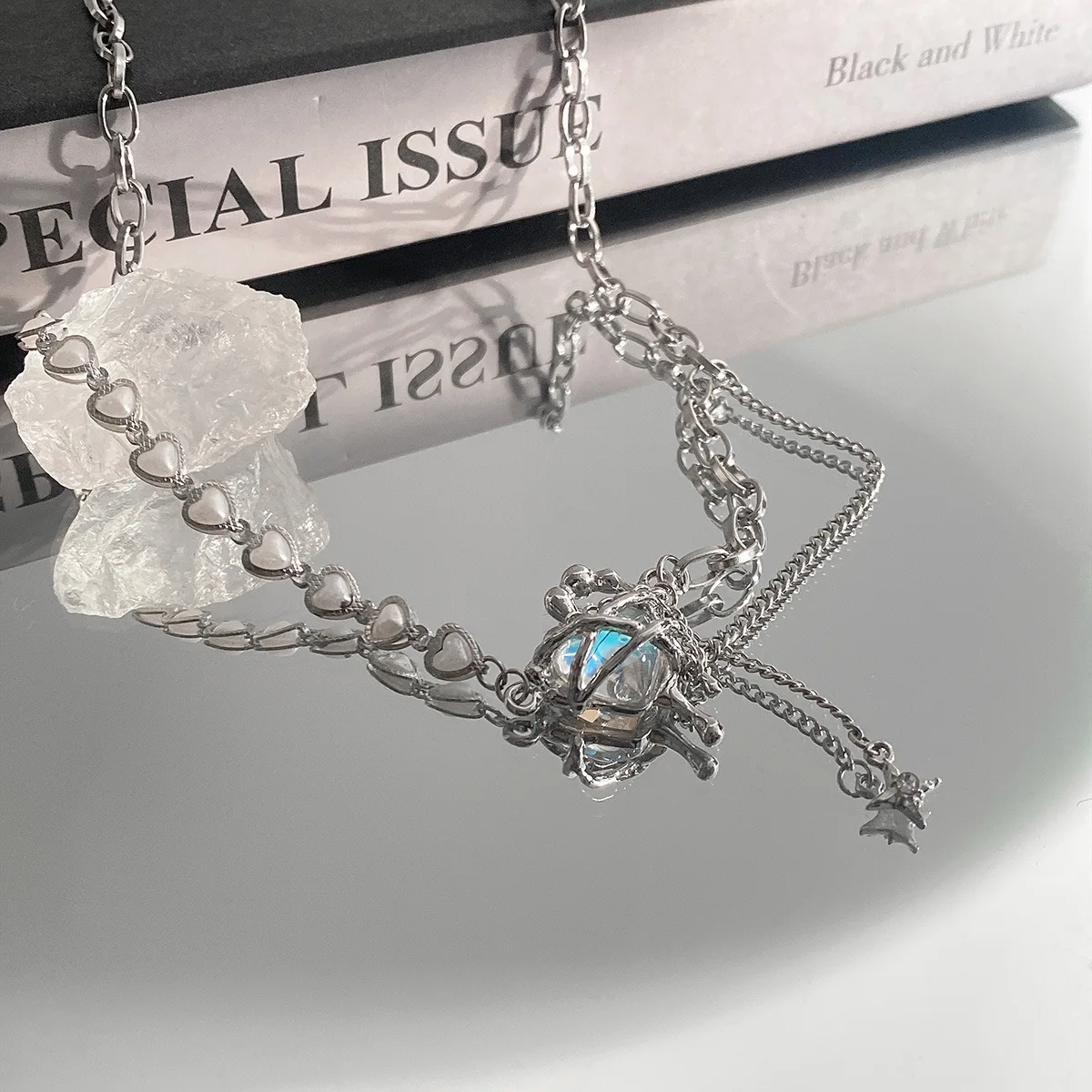 Новинка ослепительное женское ожерелье с подвеской в виде звезды |