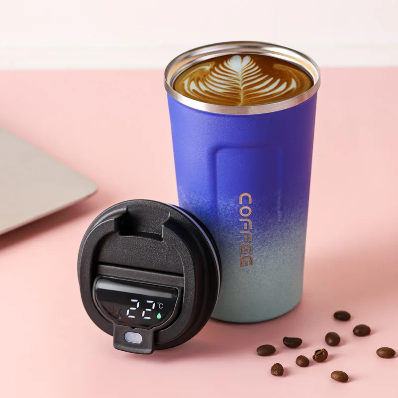 

Copo Termico Cafe Taza Termica Smart Thermos Bottle LED Temperature Display Thermal Mug Coffee Cup Travel Insulated Tumbler