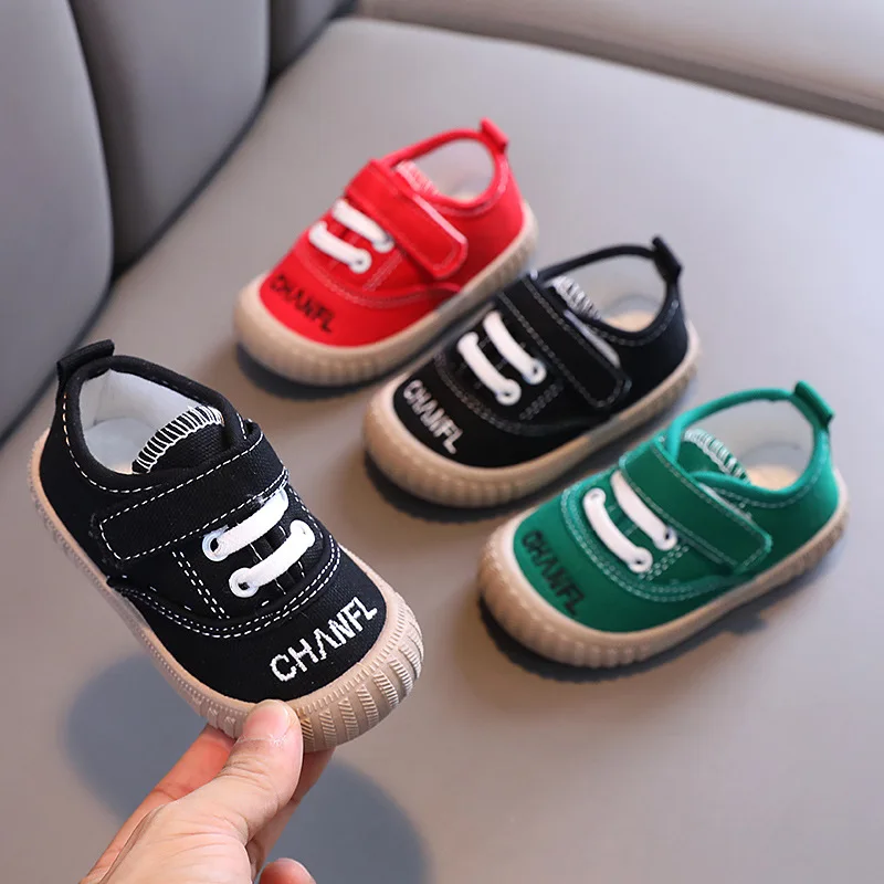 

Baby Boys Canvas Shoes Soft Sole Toddler Shoes Breathable Non-slip Casual Korean Version Cute Children's Shoes 1-3T Infant Shoe