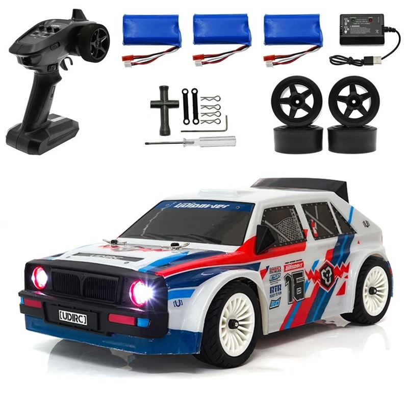 

UD1603 1/16 RC Car 30Km/H 2.4G 4WD Drift Car LED Light On-Road Remote Control Vehicle RTR Model Electric Car Gifts Toy
