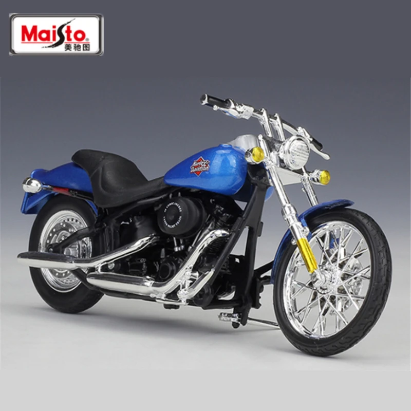 

Maisto 1:18 2002 Harley FXSTB Night Train Alloy Motorcycle Model Diecasts Metal Cross-country Racing Motorcycle Model Kids Gifts