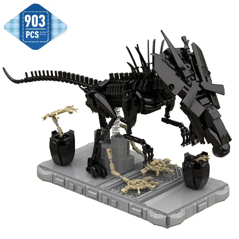 

MOC Star Movies Aliened Queen Monster Model Building Blocks Set Action Figures Beast Bricks Assemble Toys for Children Xmas Gift