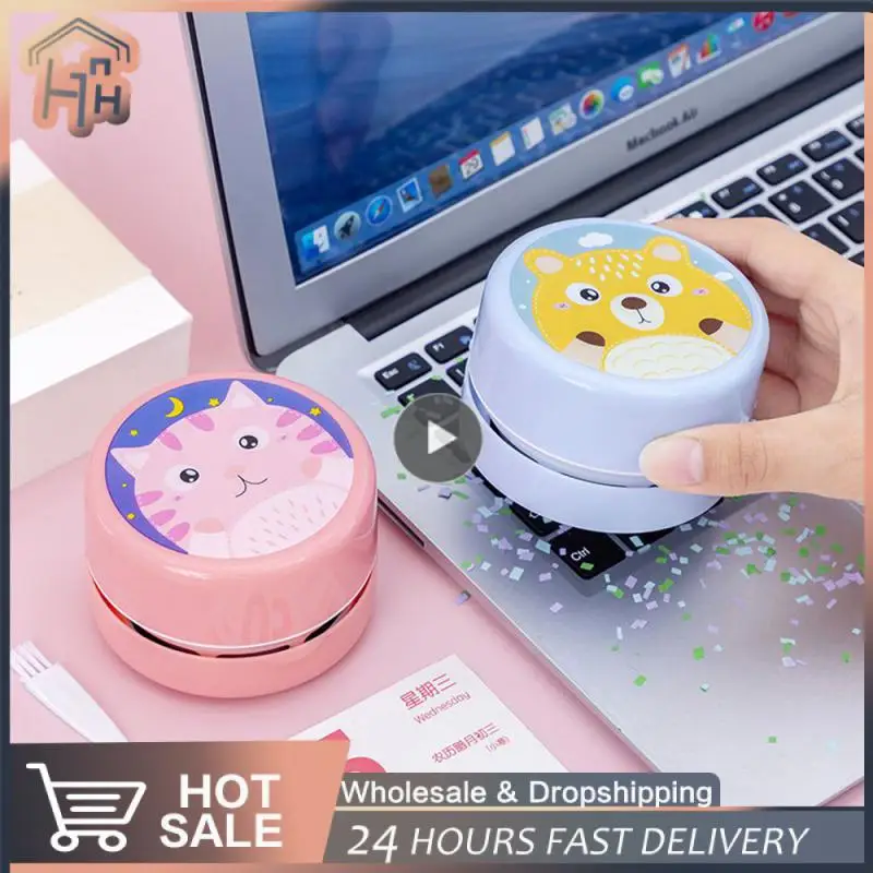 

4/6/8PCS Handheld Cleaning Paper Scrap Rubber Scrap Dust Sweeper Desktop Cleaner Wireless Portable Table Sweeper For Keyboard