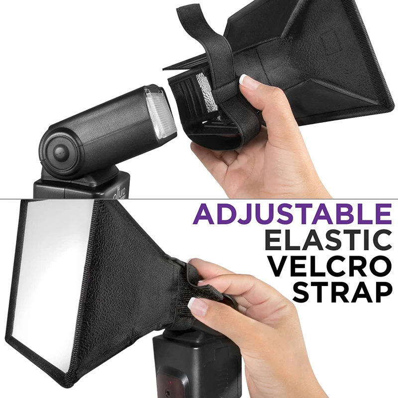 Купи SLR Flash Diffuser Reflector Mini Softbox Photo Diffuser Square Soft Box for Canon Nikon Sony Cameras Light за 539 рублей в магазине AliExpress