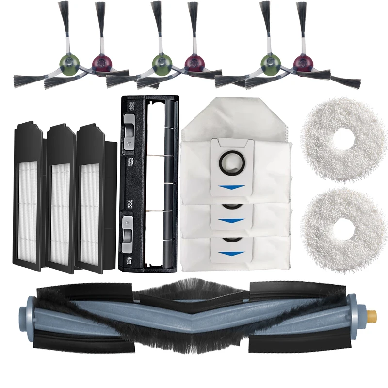 

Аксессуары для пылесоса Ecovacs Deebot X1 Omni Turbo, основная щетка, HEPA фильтр, Швабра, ткань для очистки, мешок для пыли, запасные части