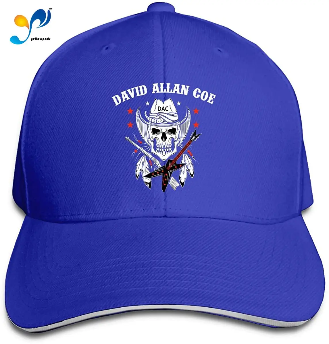 

David Allan Coe Hip Hop Baseball Cap Golf Trucker Baseball Cap Adjustable Peaked Sandwich Hat Black Unisex Casquette Black