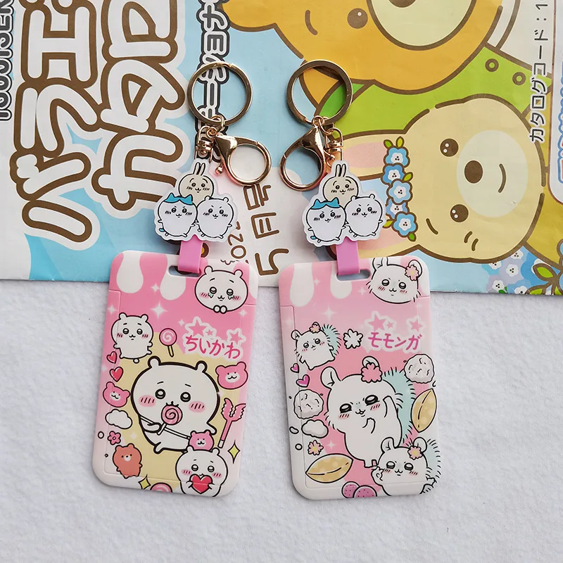 Chiikawa Kawaii держатель для визитных карточек брелок с изображением мультфильма