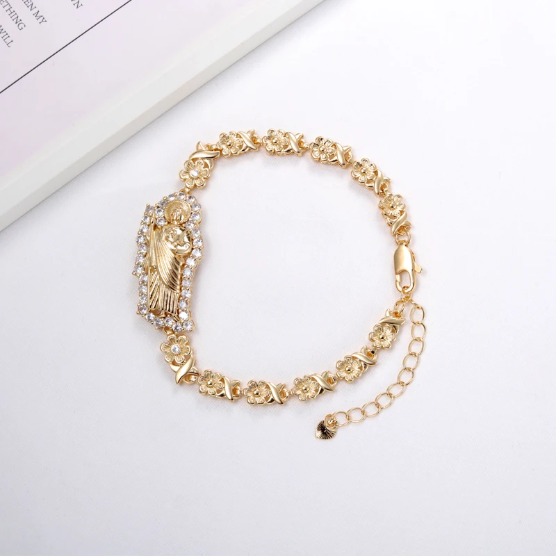 GrayBirds Роскошный браслет Сан-Джуди Кубинский Браслет Сент-Яди Бусины Религиозные