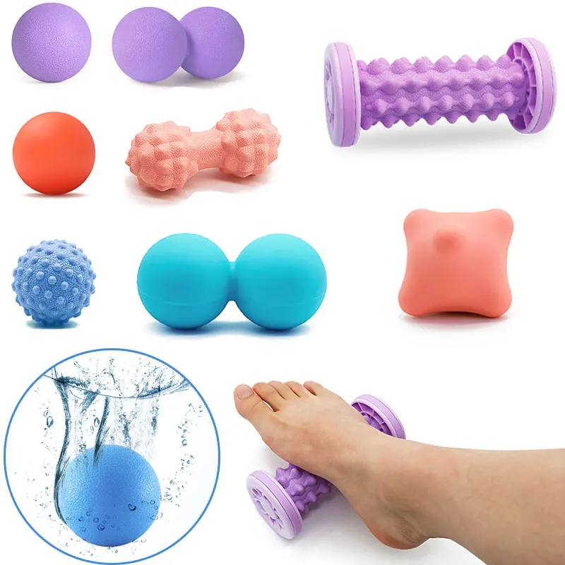 

Fitness Yoga Fascia Ball Handball Feet Acupoint Massage Ball Back Roller Hand Muscle Relax Trainer Fitball Portable Silicone