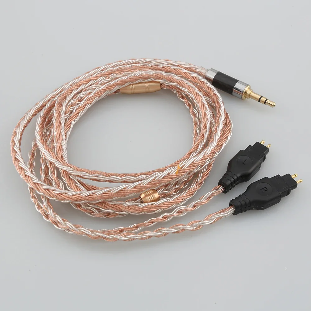 Высокое качество 3 5 XLR 16-жильный OCC посеребренный смешанный кабель для наушников
