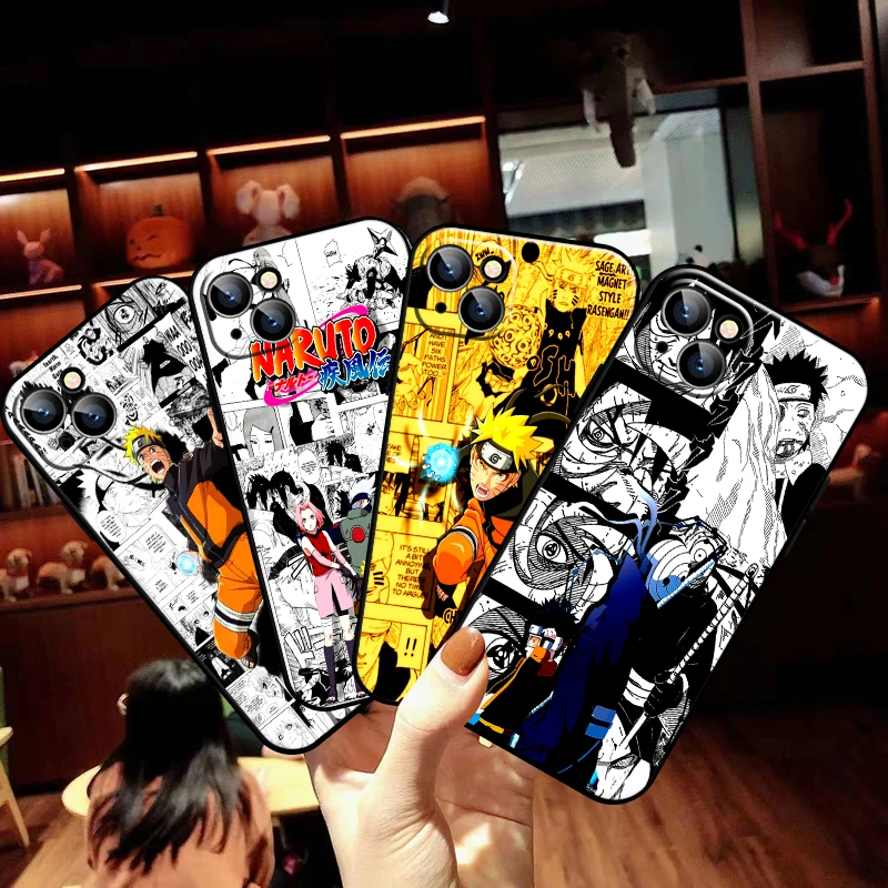 

Japan Naruto Akatsuki Comics For Apple iPhone 13 12 11 Pro Max 13 12 Mini X XR XS Max SE 5 6 6S 7 8 Plus Phone Case