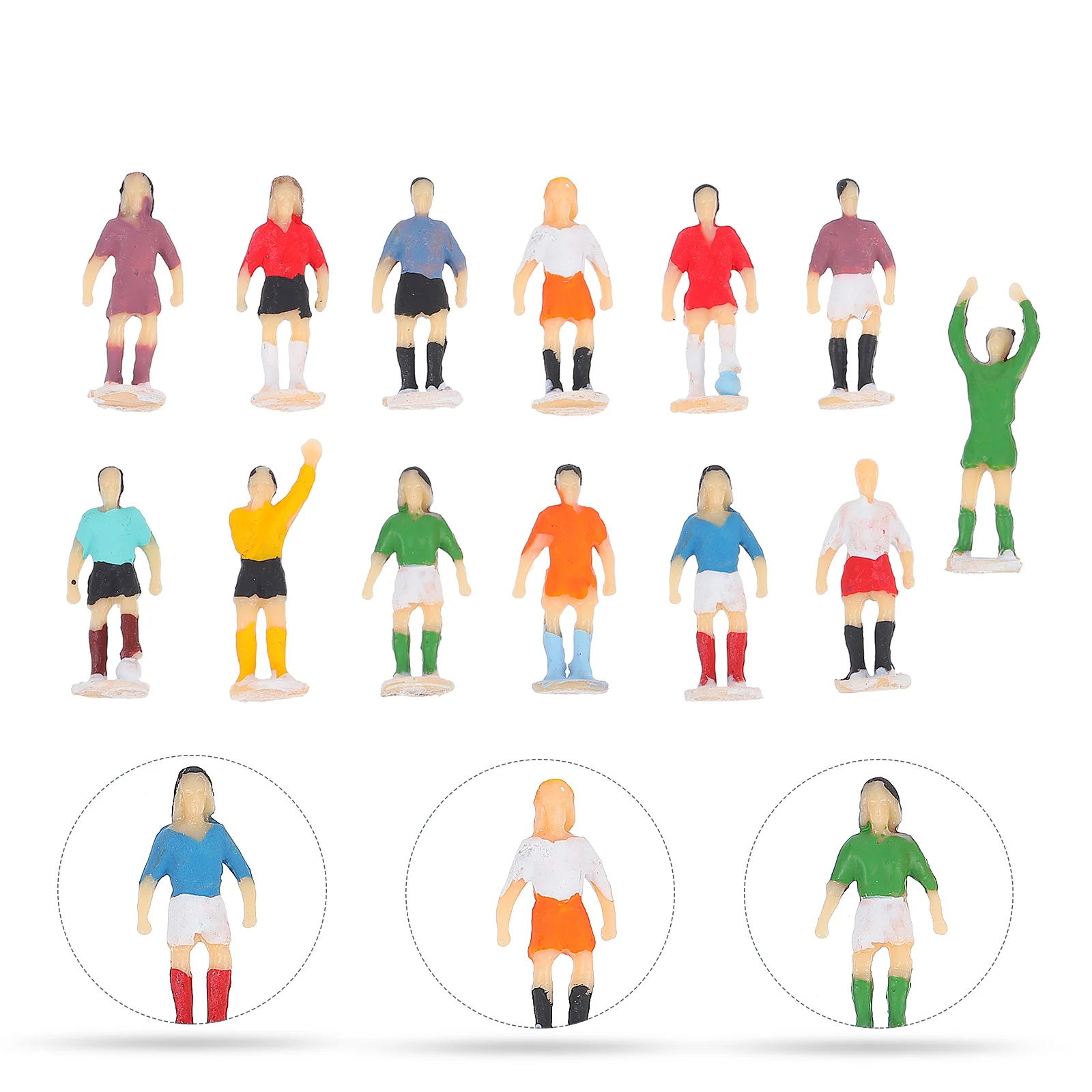 

Model People Figure Figures Decortiny Adornment Gaugemini Football Character Action Desktop Standing Figurines Train