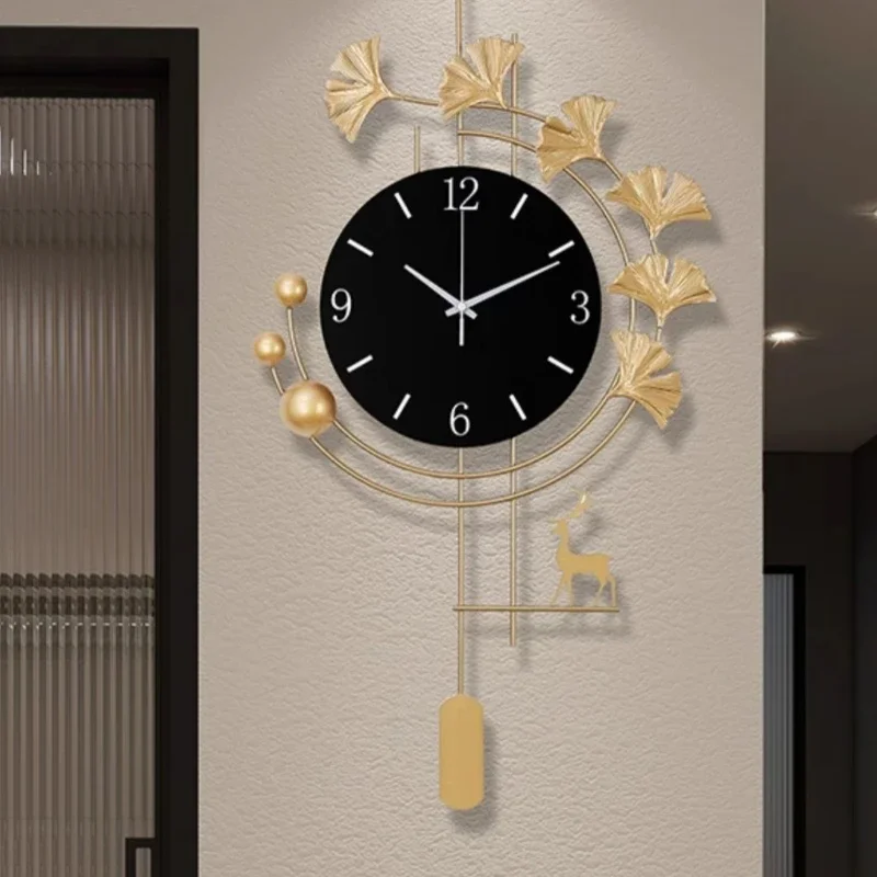 Офисные кавайные уникальные настенные часы бесшумные скандинавские предметы