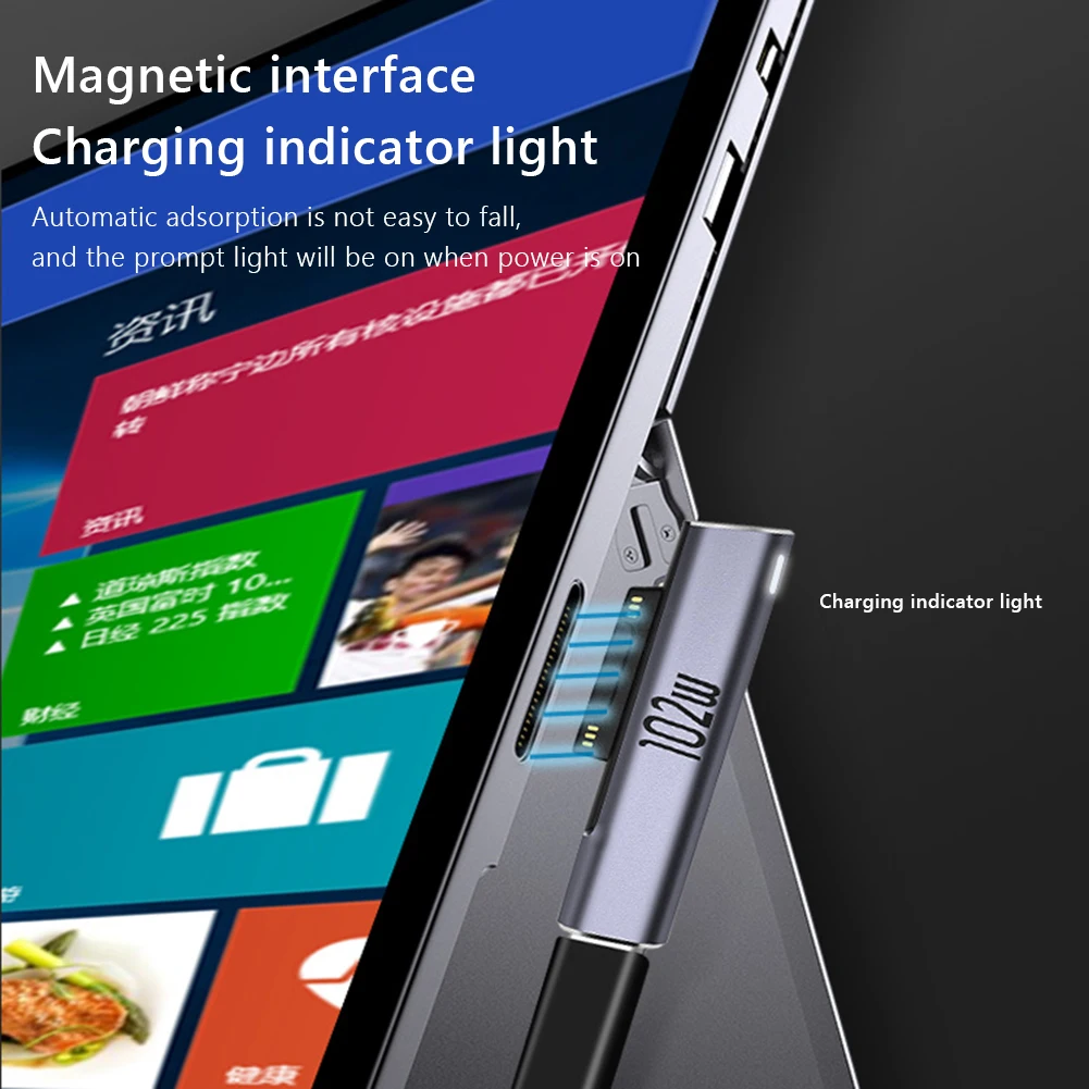 Новинка 102 Вт USB Type C PD переходник для быстрой зарядки Microsoft Surface Pro 8 7 6 5 4 3 Go USB-C