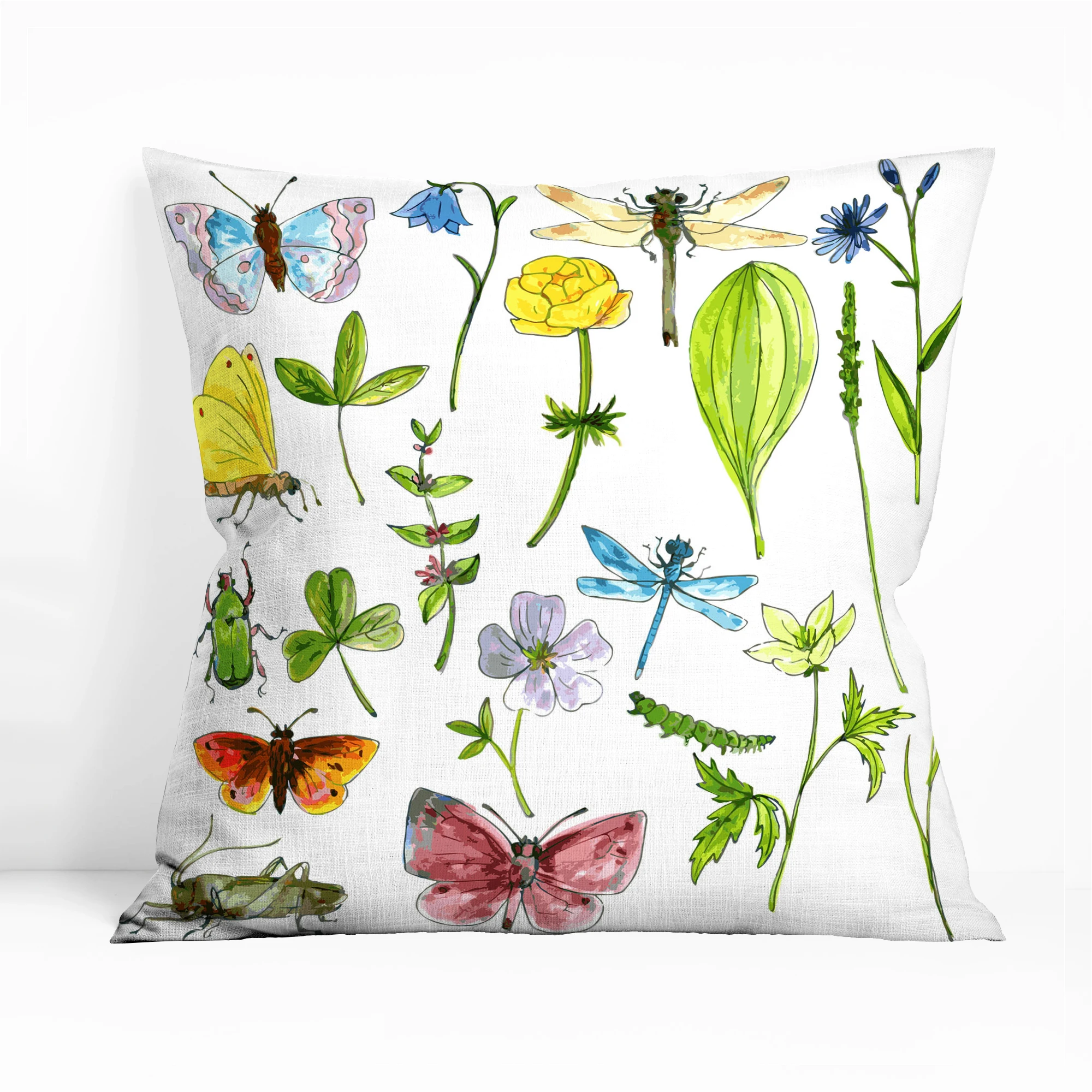 Наволочка 45х45 см ПОДУШКА ДОМАШНИЙ ДЕКОР Домашний текстиль садовая подушка