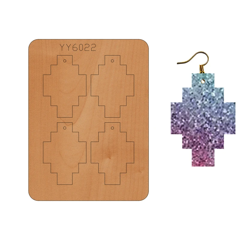 

Earring mold knife model YY6022 is suitable for all cutting machines on the market die cuts cutting dies