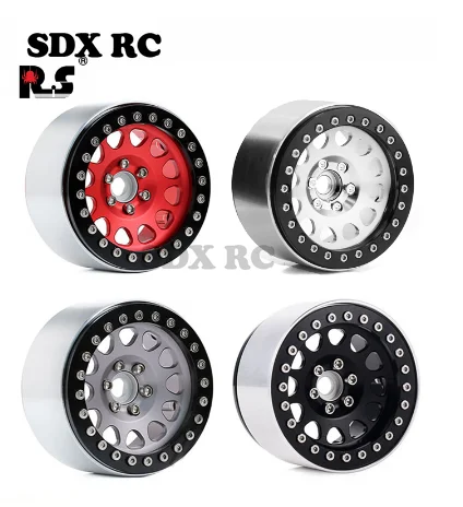 

RS RC 4PCS 2.2 Aluminum Alloy Wheel 65MM for 1:10 RC Rock Crawler Axial SCX10 SCX10 II 90046 90047 TRX-4 TRX4