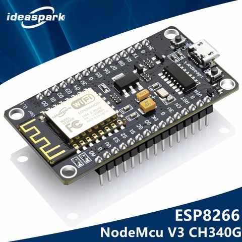 Беспроводной модуль NodeMCU V3 CH340 Lua WIFI IOT плата для разработки Интернета вещей WeMos D1 Mini ESP 12E ESP8266 для Arduino