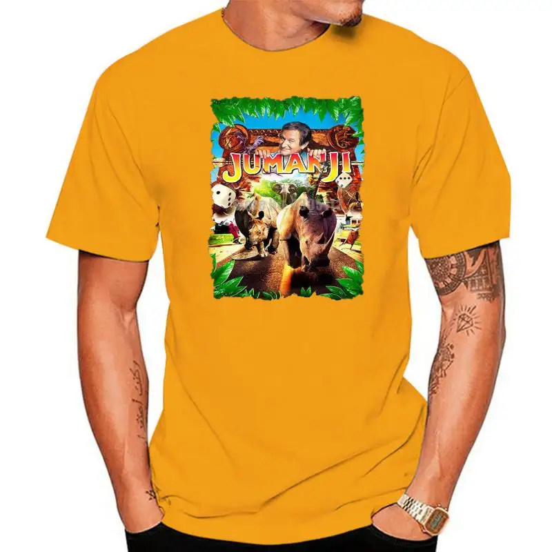 

Jumanji Movie Man Horror Tshirt Rock T-Shirt Runes Tshirts Satan T-Shirts Male Member Lzayhw