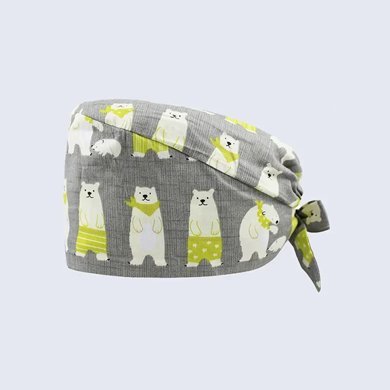 Рабочая шапочка для операционной хлопковая разноцветная клинической аптеки