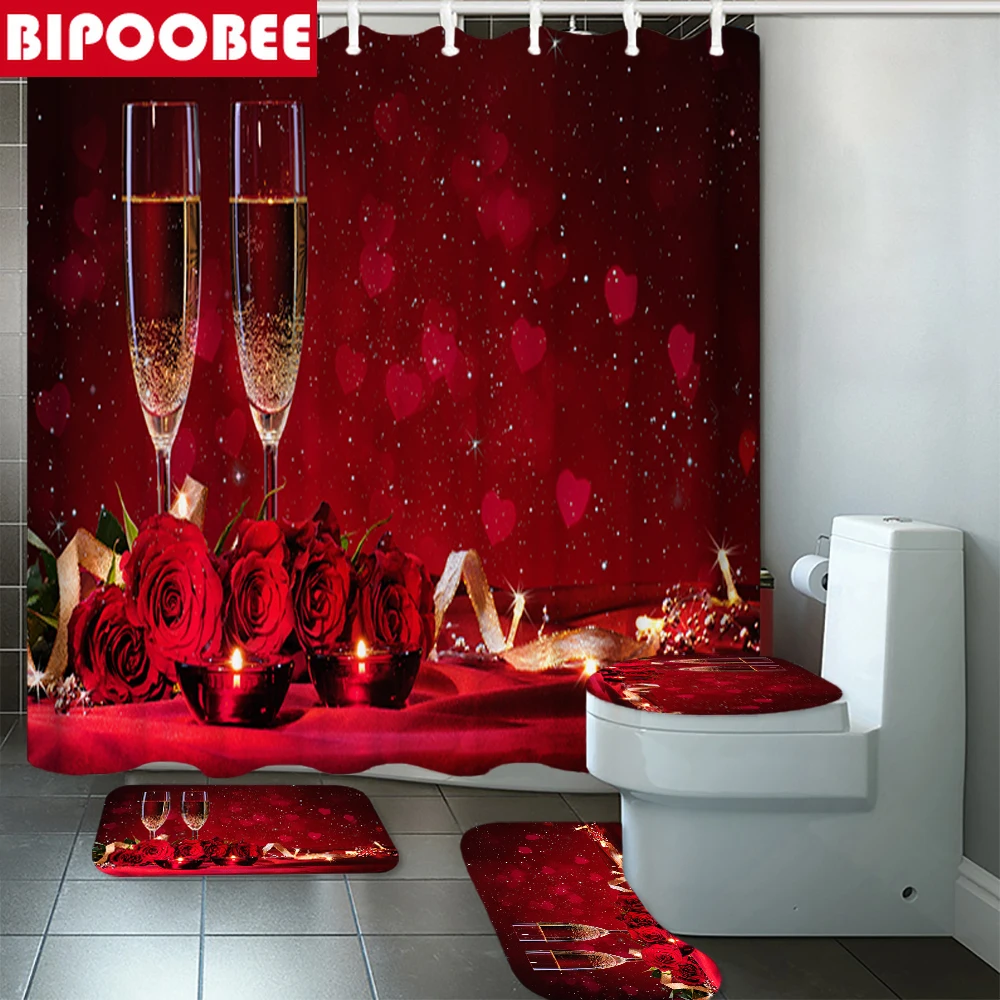 Водонепроницаемая шторка для душа с принтом цвета шампанского |