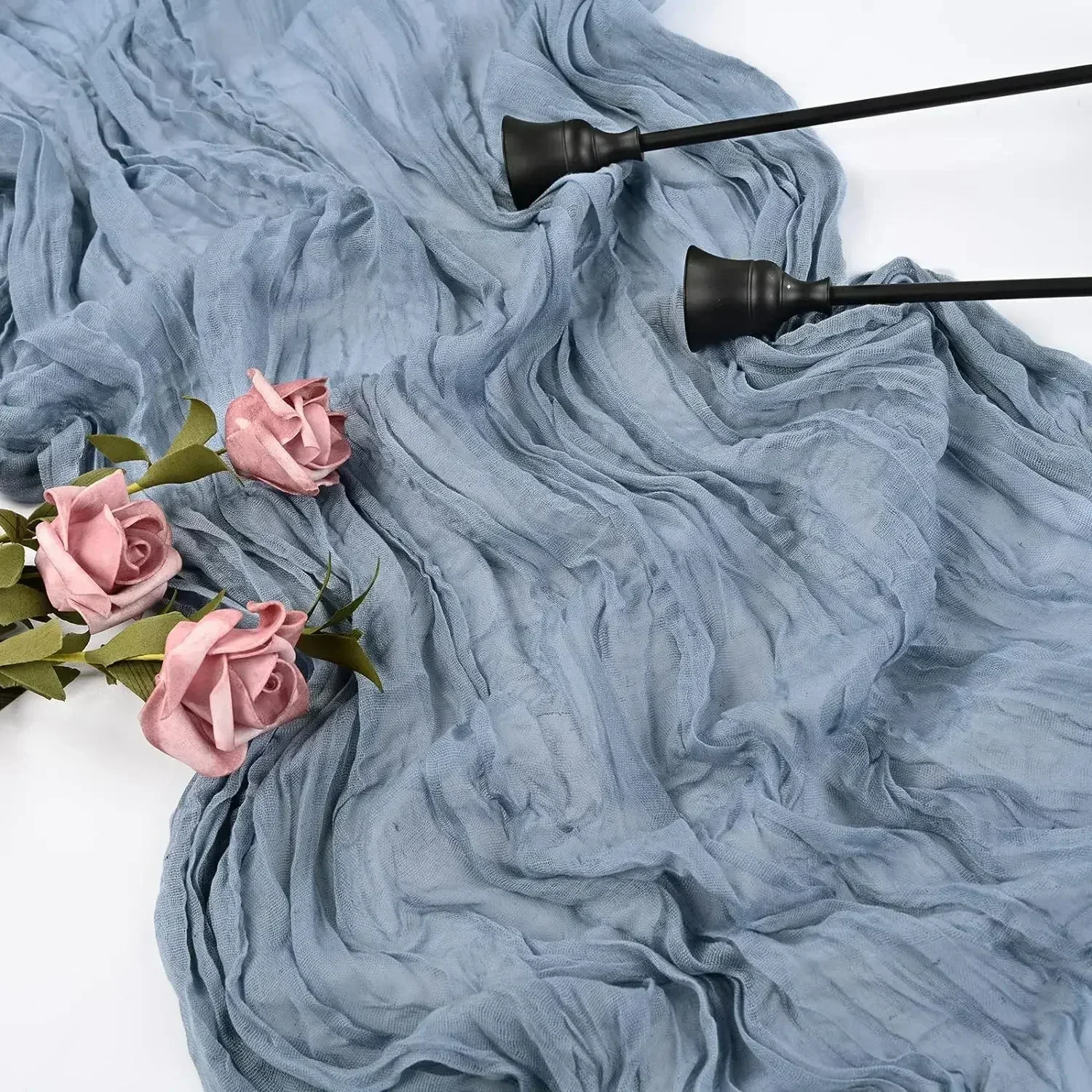 

Хлопковая марлевая дорожка для стола 90*300 см