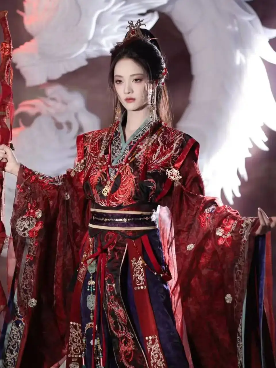 Фото Yunjian Shanze Hanfu платье женская императрица Han элемент Hanfu одежда бессмертный стильный комплект весна лето осень костюм Хан №5
