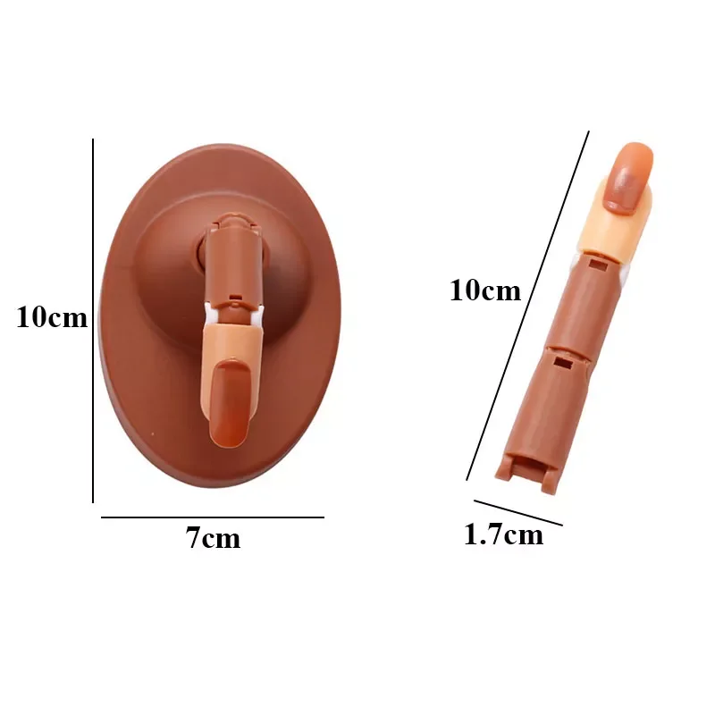 

NEW2023 Training Hand Nail Practice Model With Base Showing Shelf Manicurist Beginner Manipulator Activity Finger Nail Piece Set