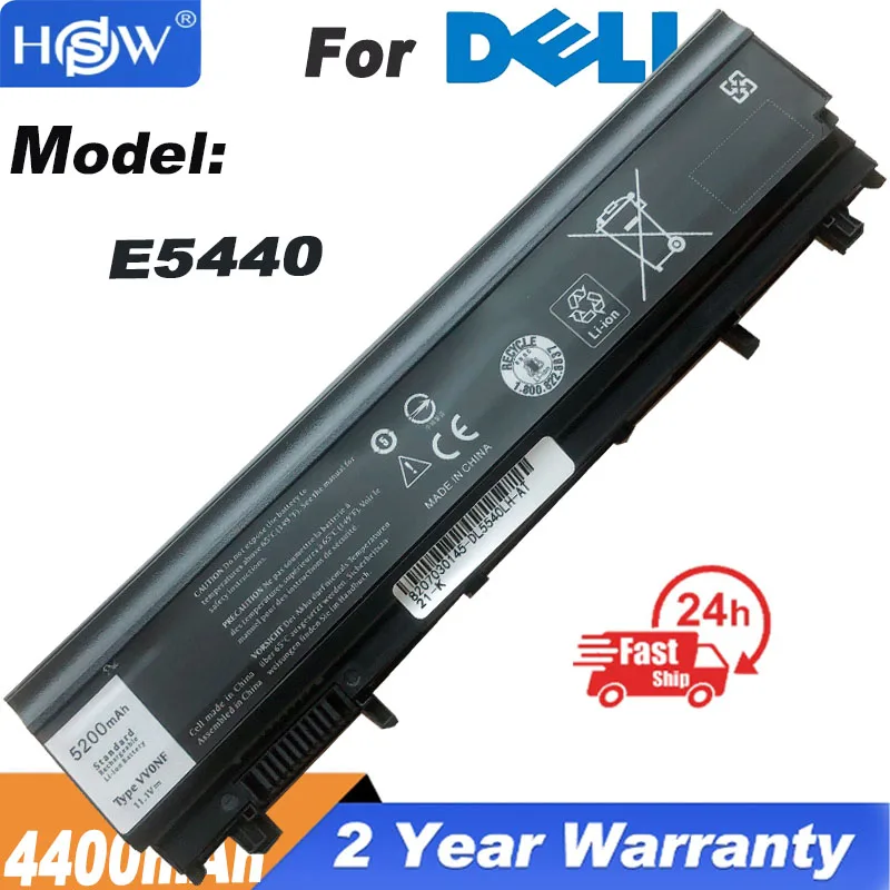 Аккумулятор для ноутбука Dell Latitude E5440 E5540 451-BBIE 970V9 9TJ2J WGCW6 14 11,1 NVWGM F49WX 0K8HC, 5000 в, 65 Вт/ч